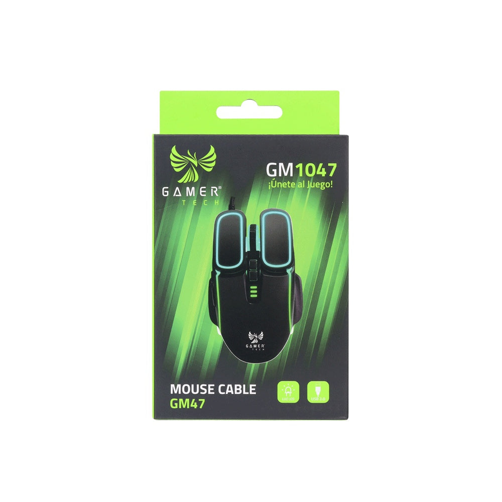 MOUSE GAMER TECH ALÁMBRICO USB