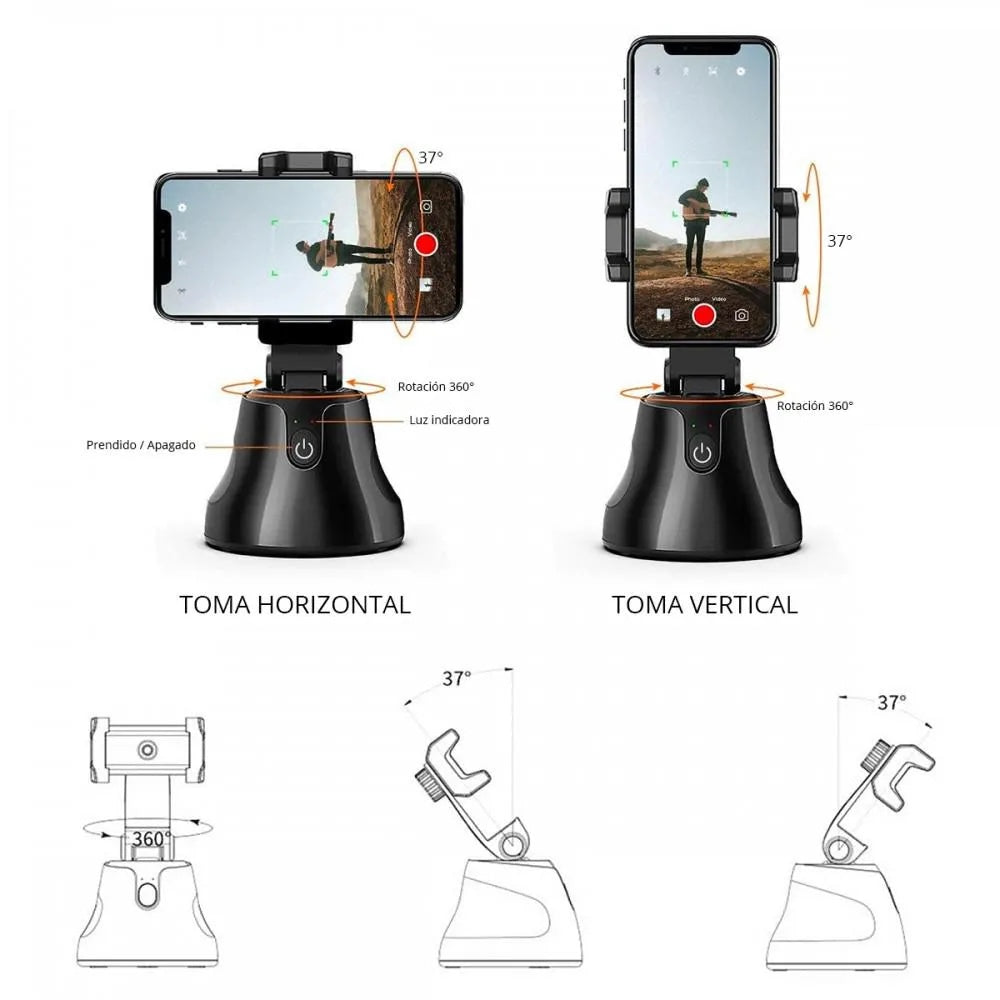 BASE INTELIGENTE 360° CON SEGUIMIENTO FACIAL