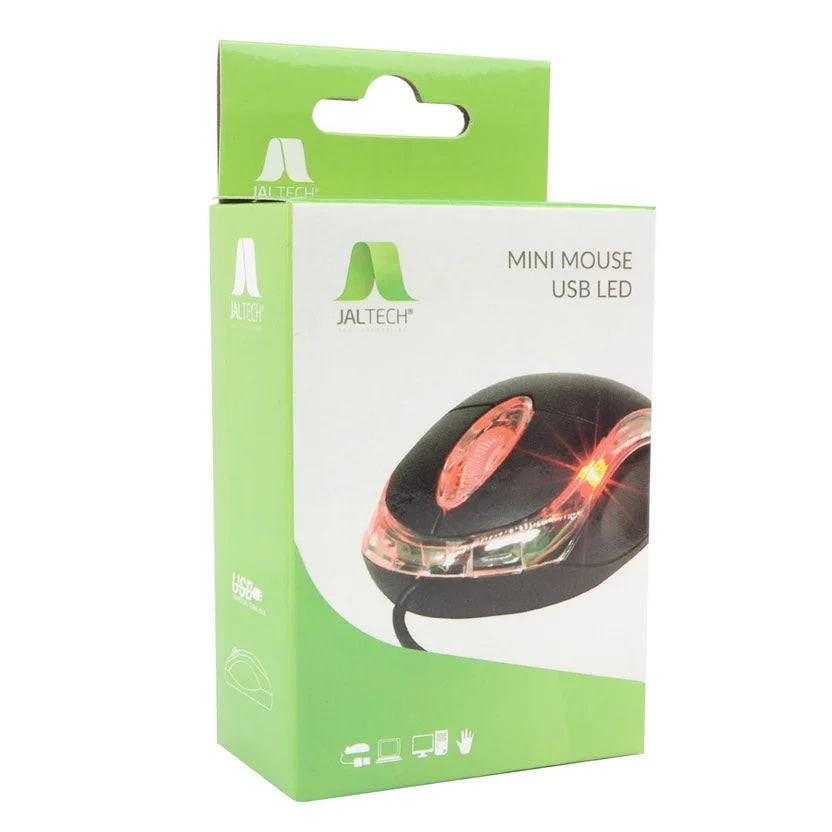 MOUSE MINI JALTECH ÓPTICO ALÁMBRICO USB