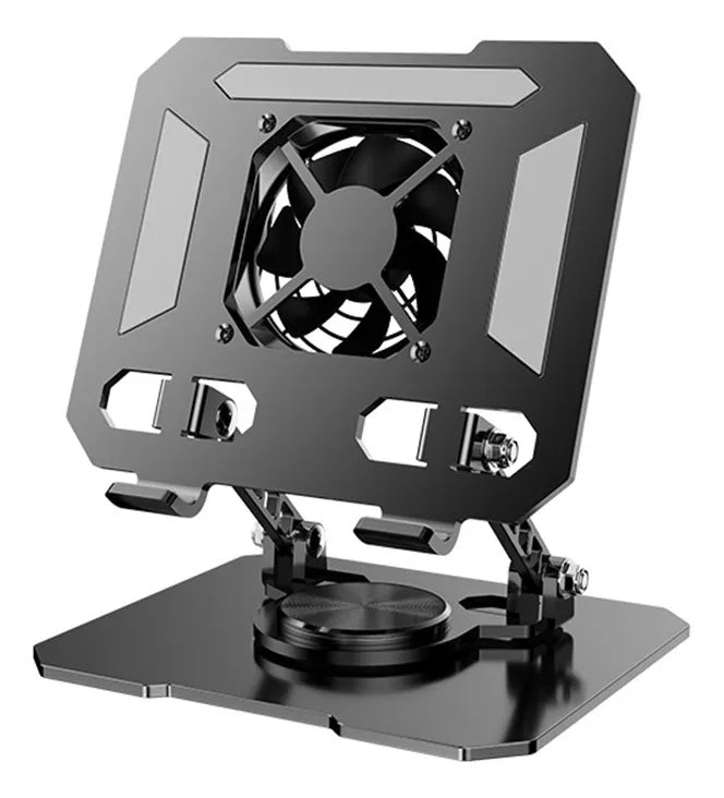 BASE METÁLICA CON VENTILADOR 360°