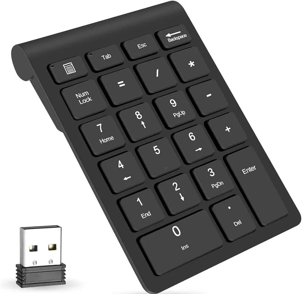 MINI TECLADO NUMÉRICO INALÁMBRICO USB