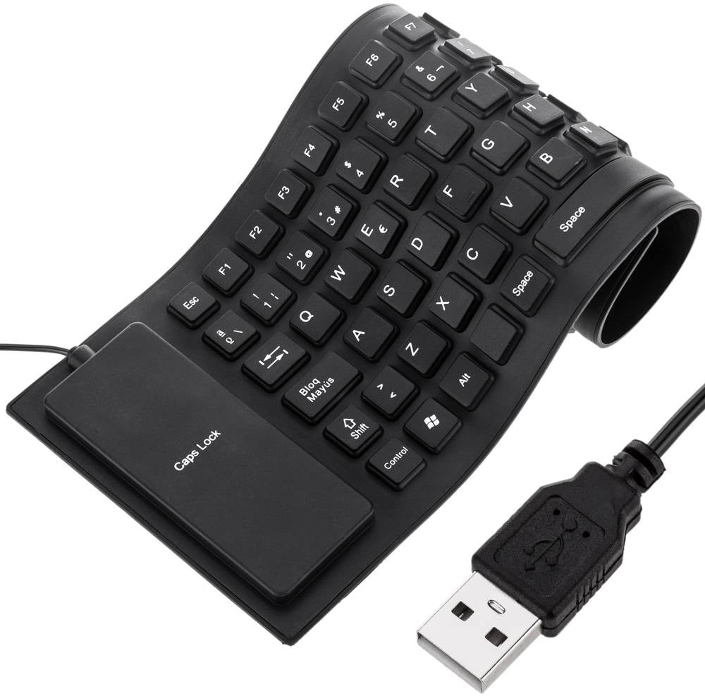 TECLADO FLEXIBLE ALÁMBRICO USB