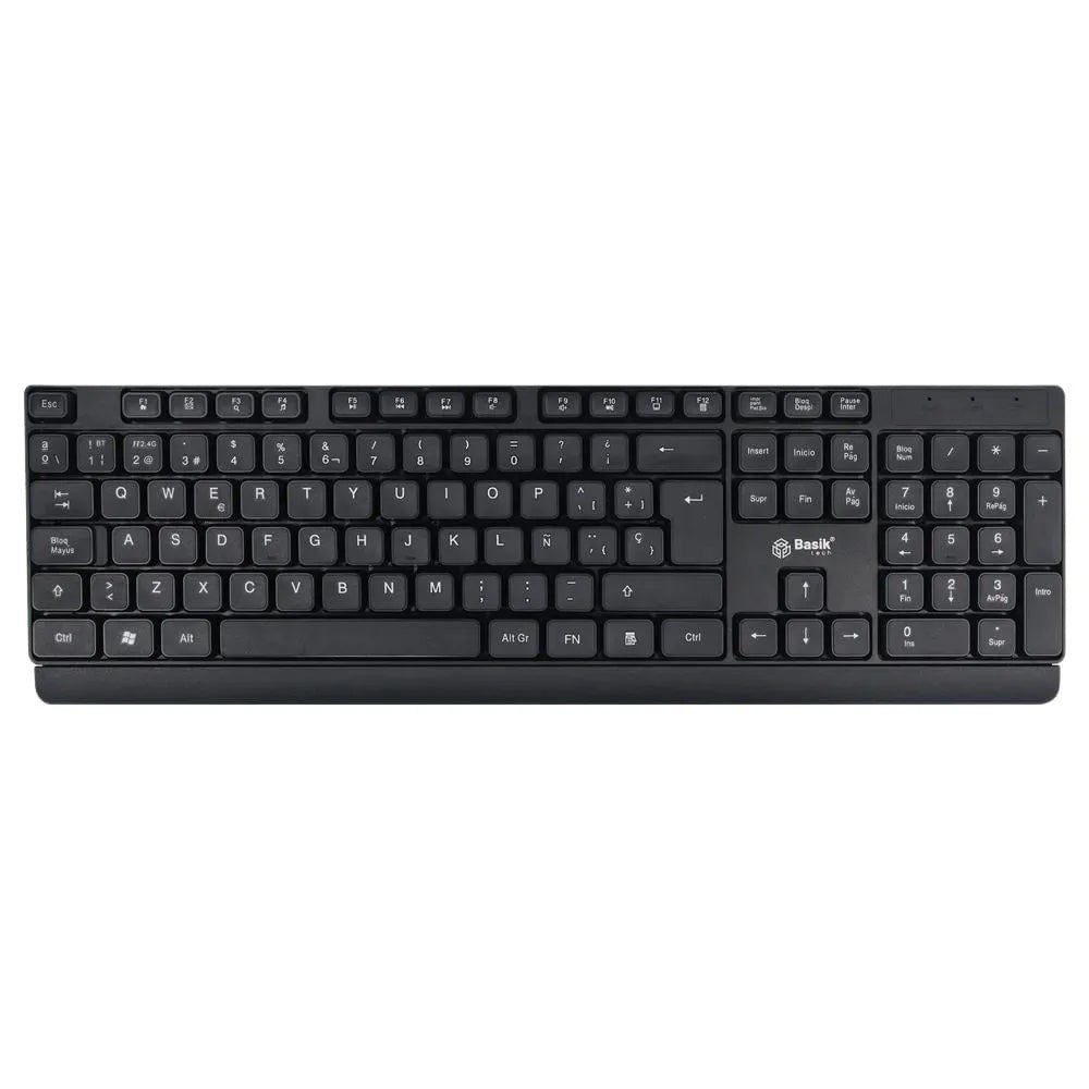 TECLADO BASIK TECH BLUETOOTH-INALÁMBRICO USB RECARGABLE  BSK-TBT 01