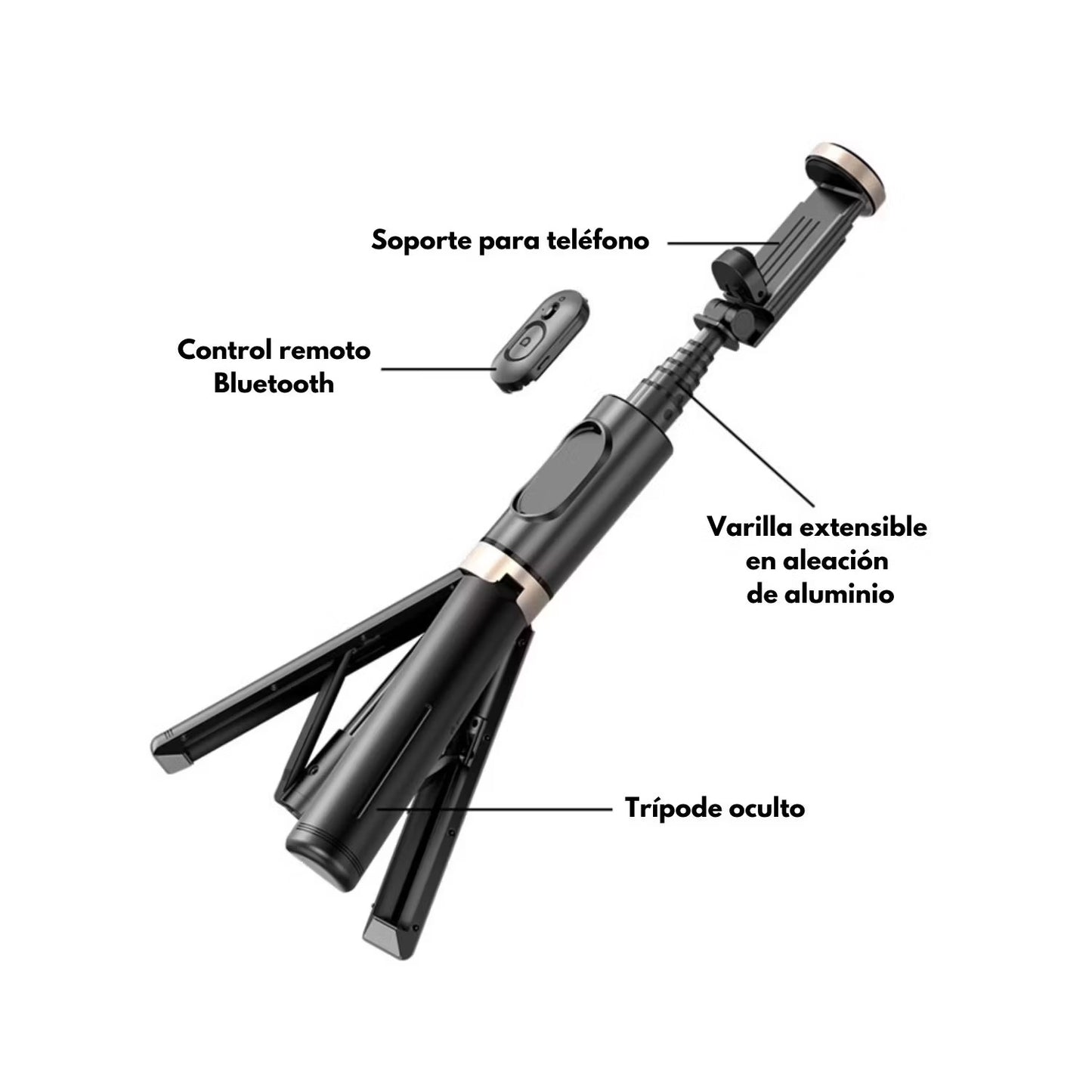 TRIPODE BLUETOOTH 2 EN 1