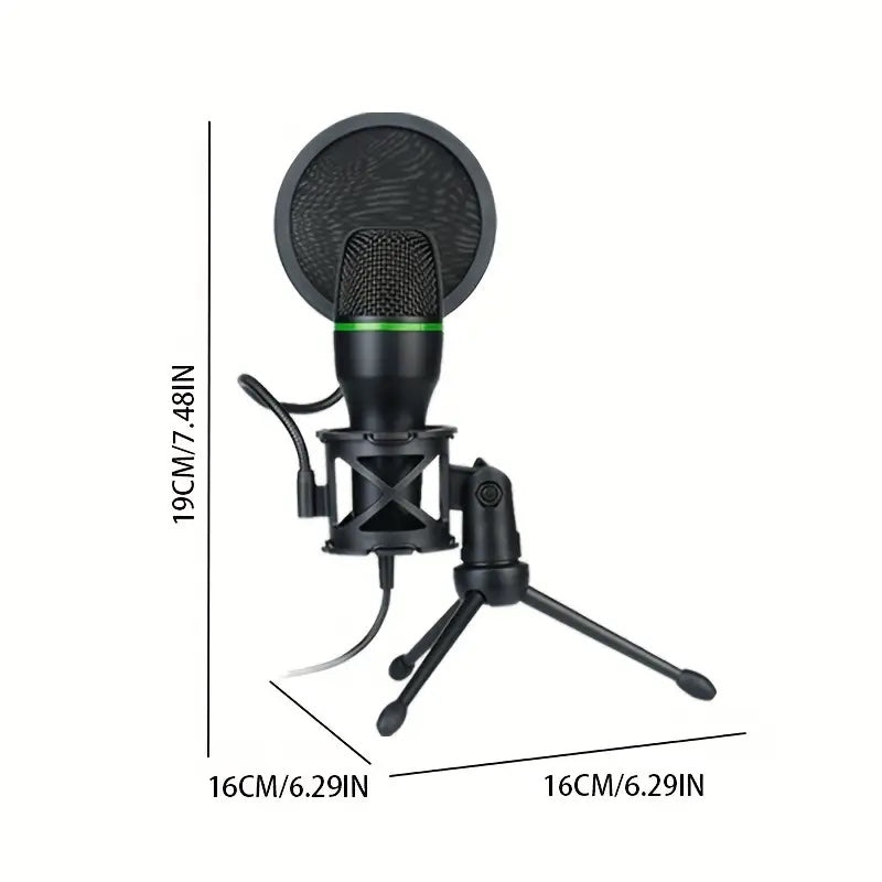 MICRÓFONO ALÁMBRICO USB  PARA PODCAST