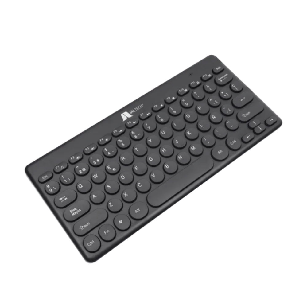 TECLADO JALTECH SLIM CIRCLE BLUETOOTH-INALÁMBRICO USB