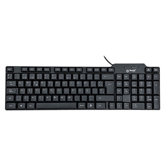 TECLADO BASIK TECH ALÁMBRICO USB BSK-08T