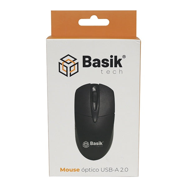 MOUSE BASIK TECH ÓPTICO USB ALÁMBRICO